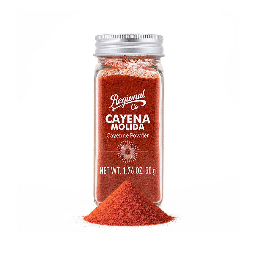 Cayena Molida En Tarro De Cristal 50g