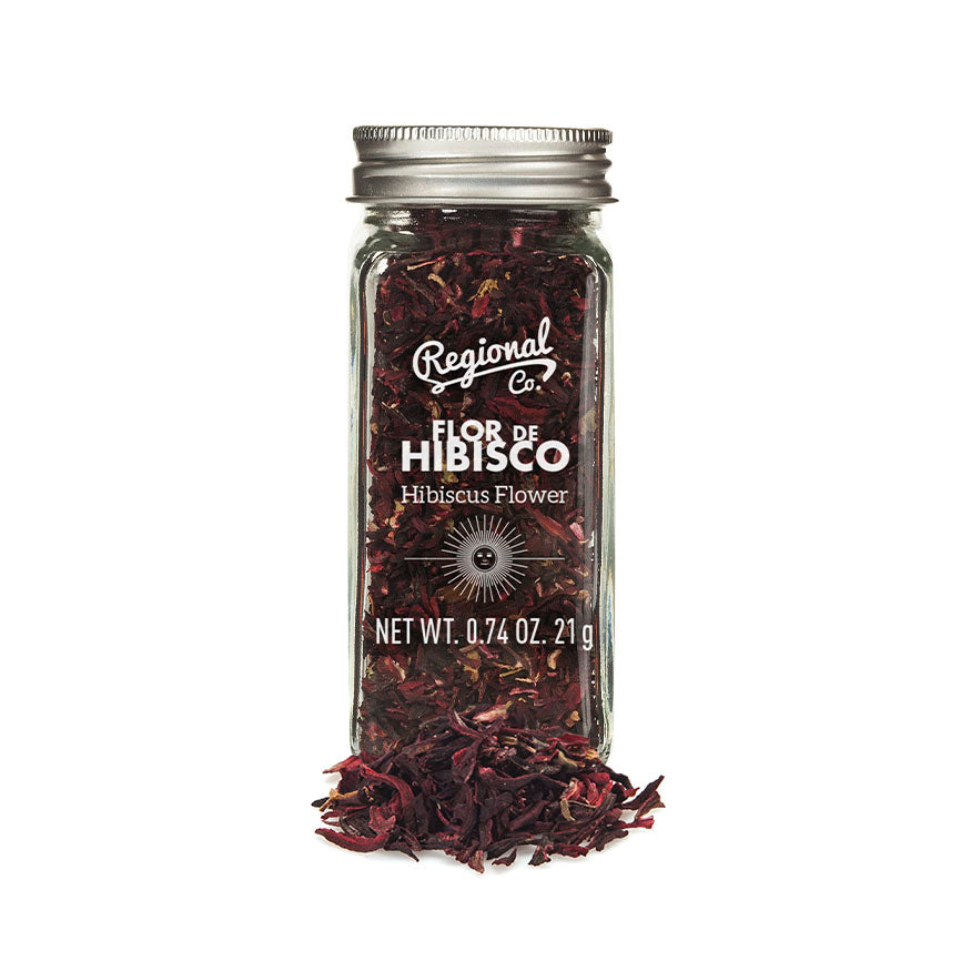 Hibiscus Flower in Glass Jar 21g