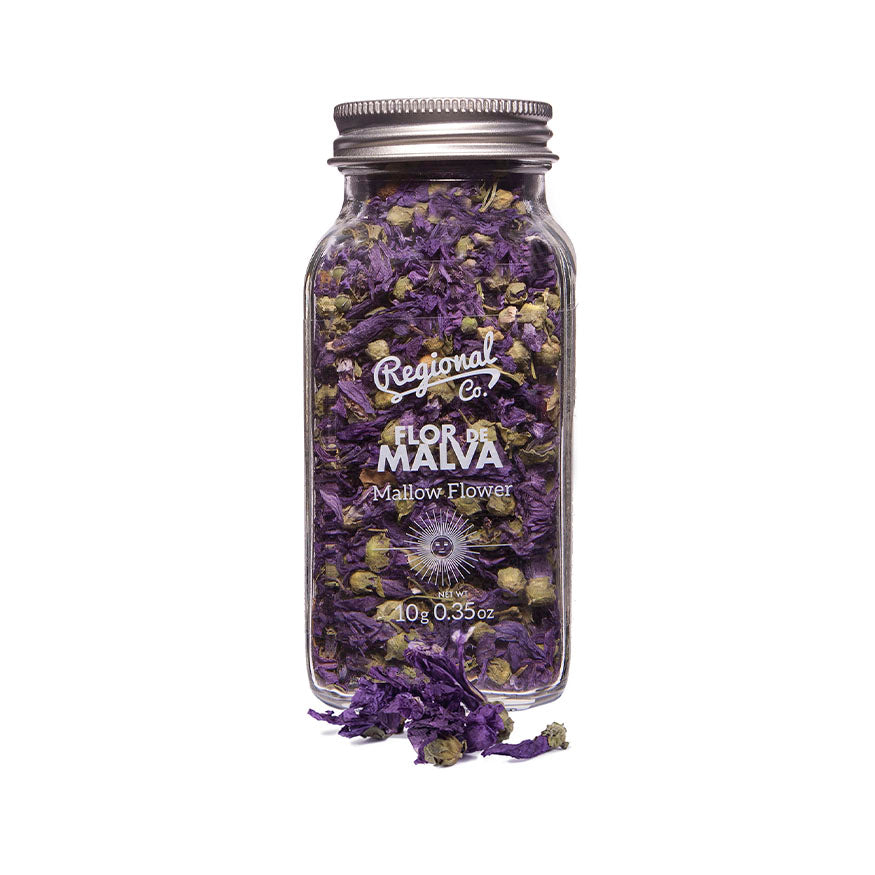 Mallow Flower in Glass Jar 10g
