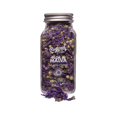 Mallow Flower in Glass Jar 10g