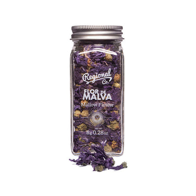 Mallow Flower in Glass Jar 8g