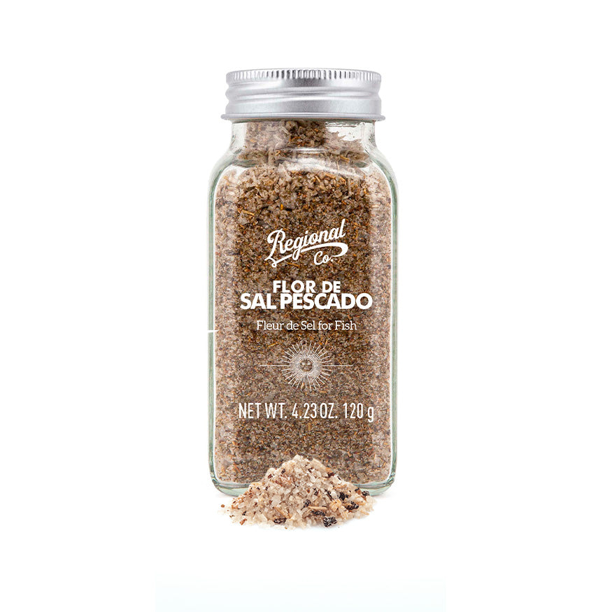 Fleur de Sel Fish in Glass Jar 120g