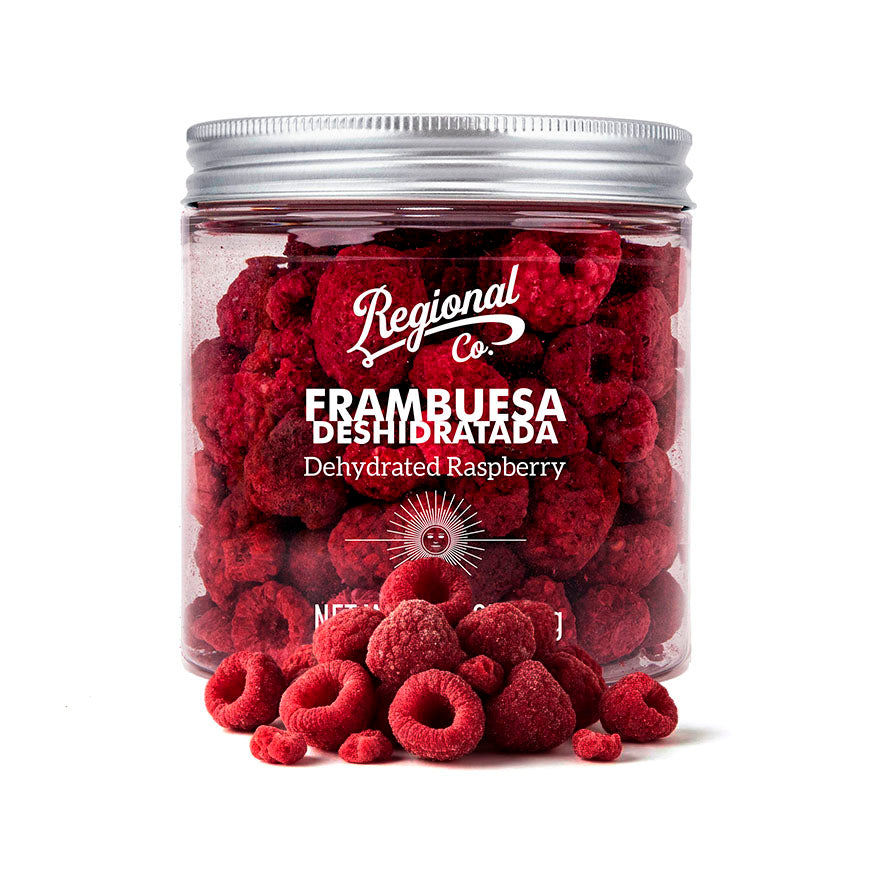 Dried Raspberry in a 70g Pet Jar