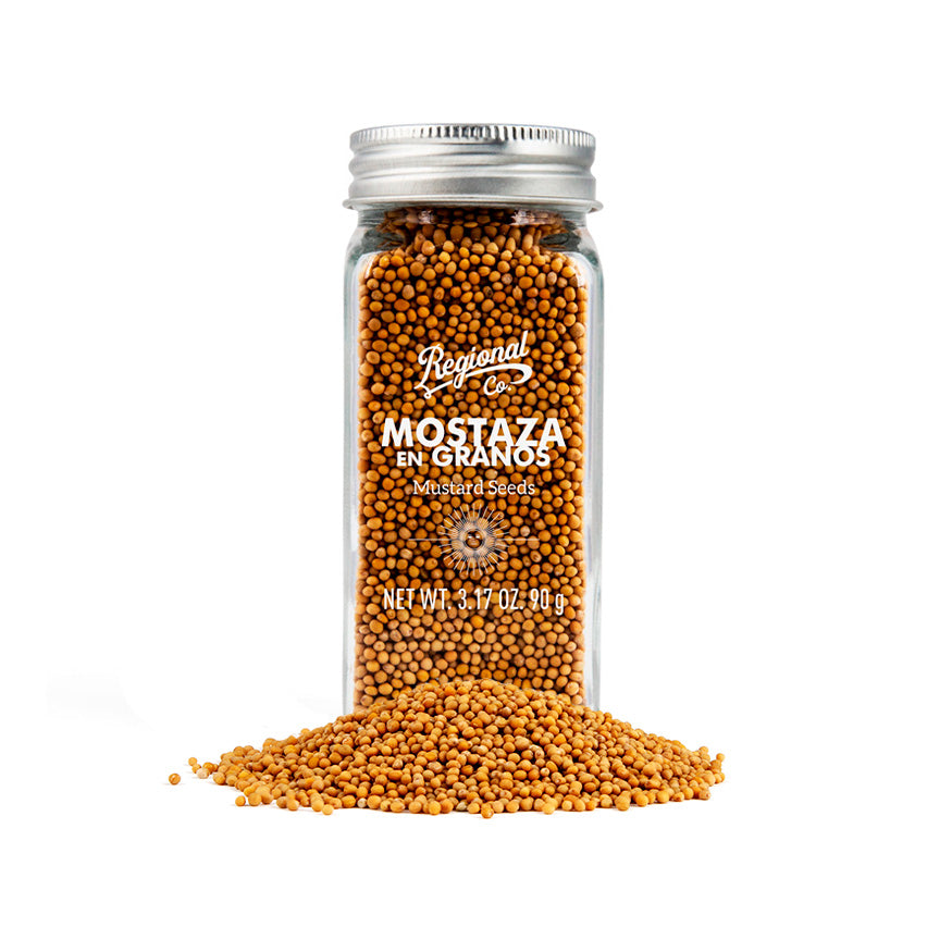 Mostaza En Grano En Tarro De Cristal 90g