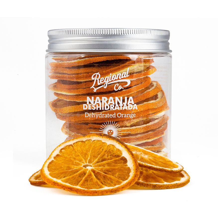 Dehydrated Orange in a 50g Pet Jar