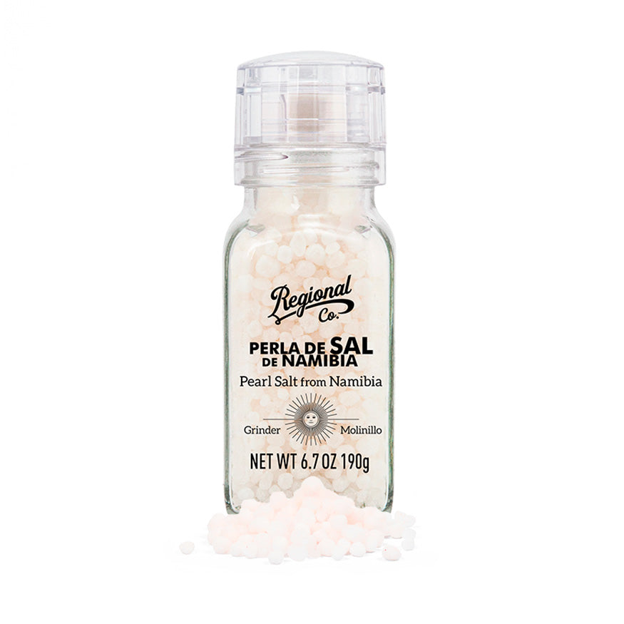 Namibian Salt Pearls in Grinder 190g