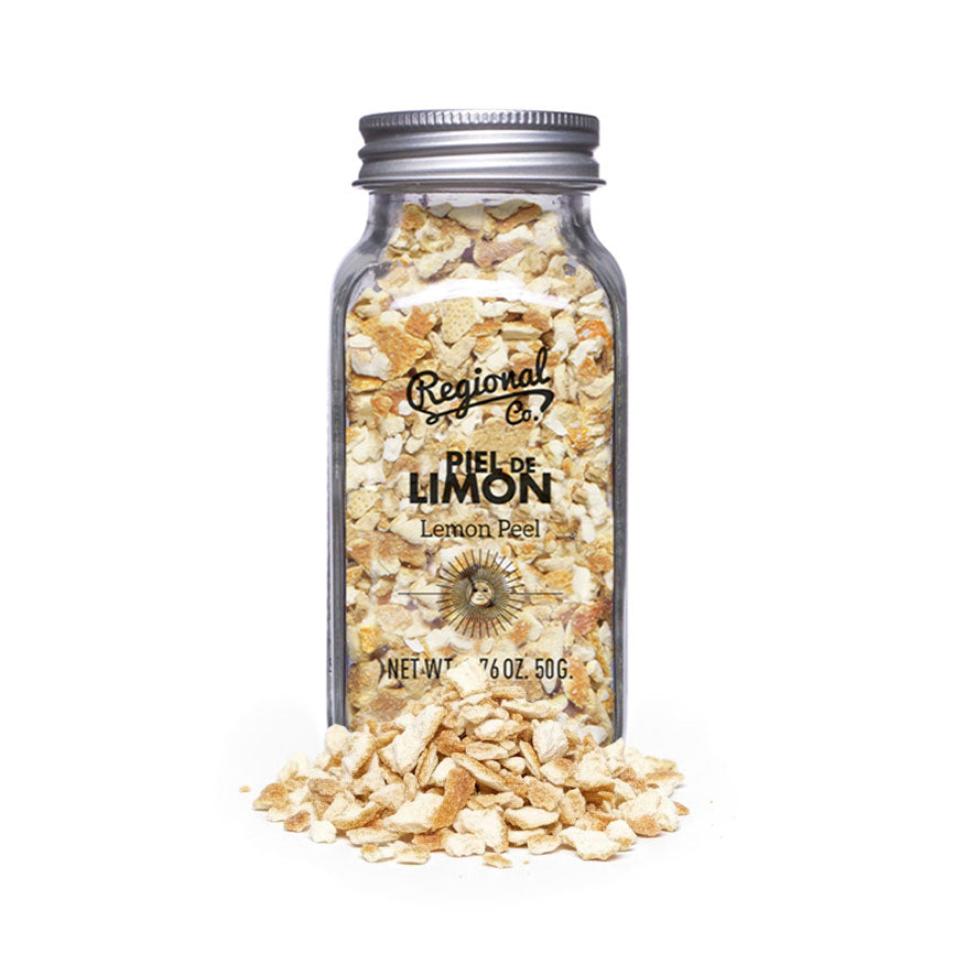 Lemon Peel in Glass Jar 50g