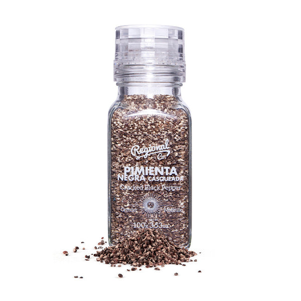 Cracked Black Pepper in Grinder 100g