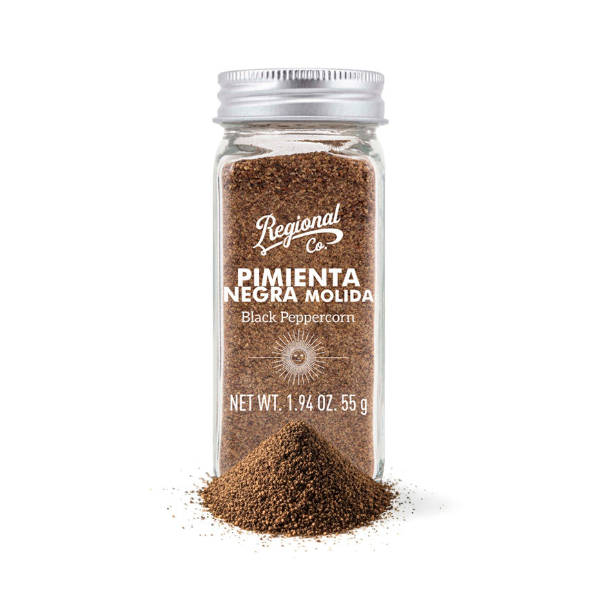Ground Black Pepper in Glass Jar 55g