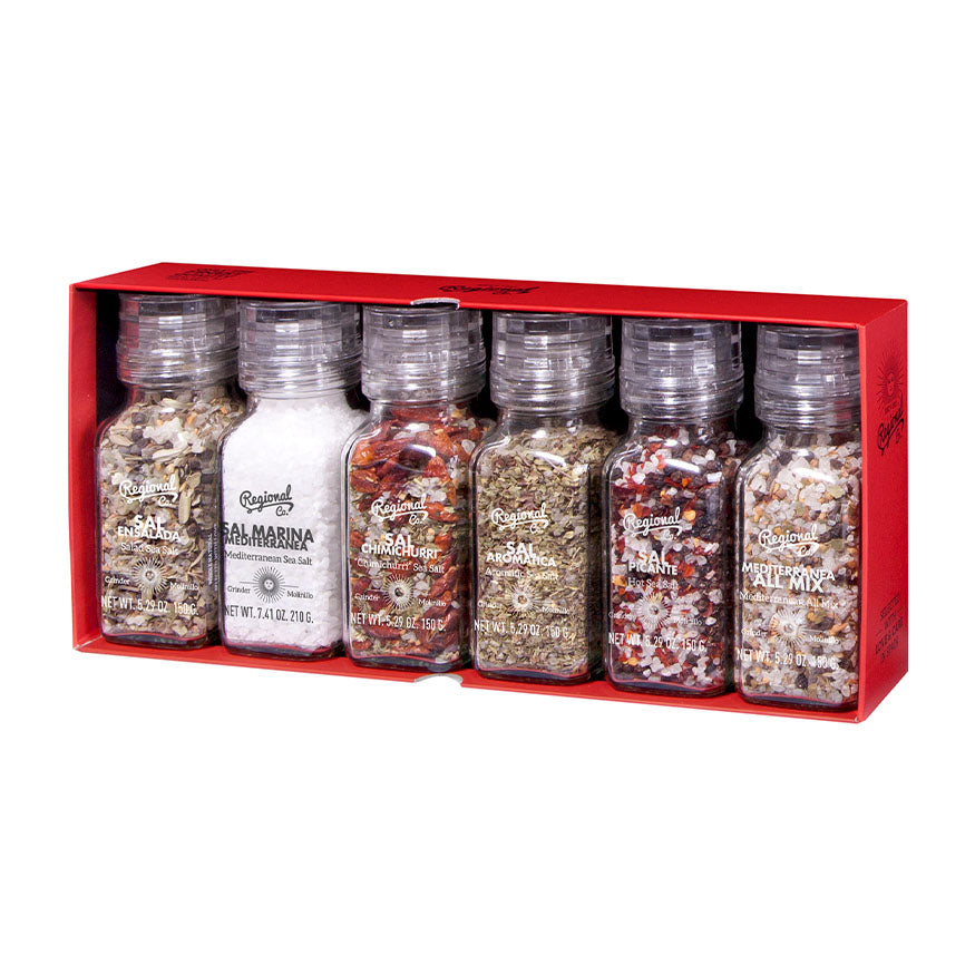 6 Molinillos De Sales Ibéricas En Gift Pack 0,930kg