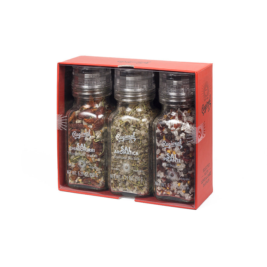3 Molinillos De Sales Y Hierbas En Gift Pack 0,420kg