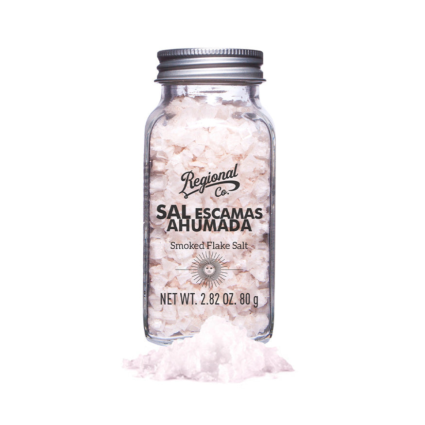 Smoked Flaked Sea Salt in Glass Jar 80g