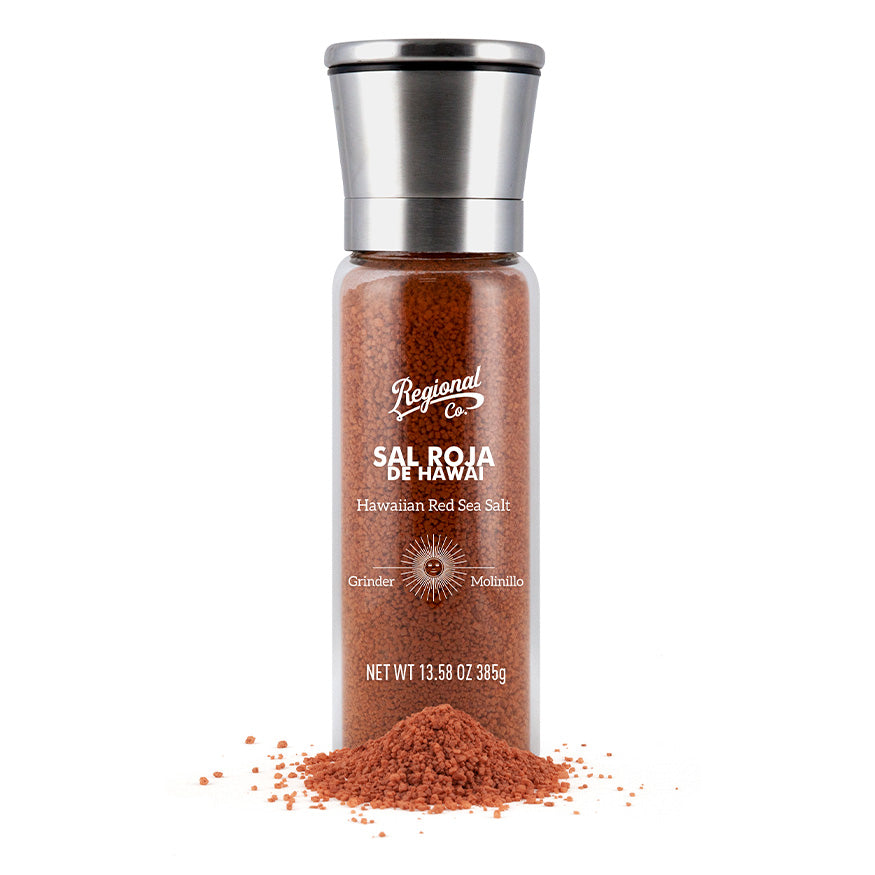 Hawaiian Red Salt in Deluxe Grinder 385g