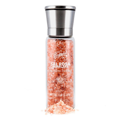 Himalayan Pink Salt in Deluxe Grinder 380g