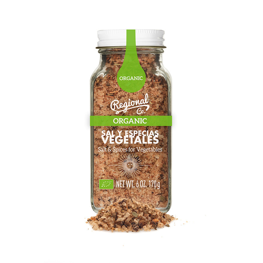 Salt and Spices for Vegetables in a Glass Jar 170g