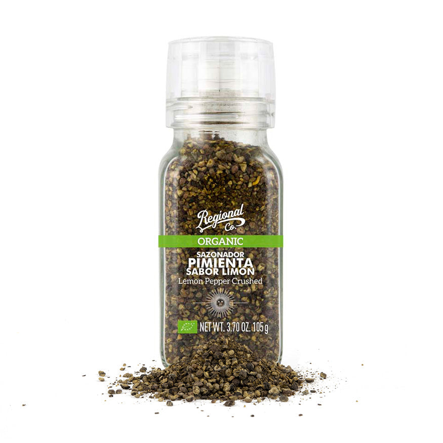 Lemon Flavored Pepper Seasoning Grinder 105g